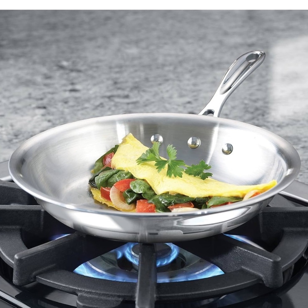 Calphalon Silver Triply Stainless Steel Fry Pan 8” NWT - Picture 5 of 6